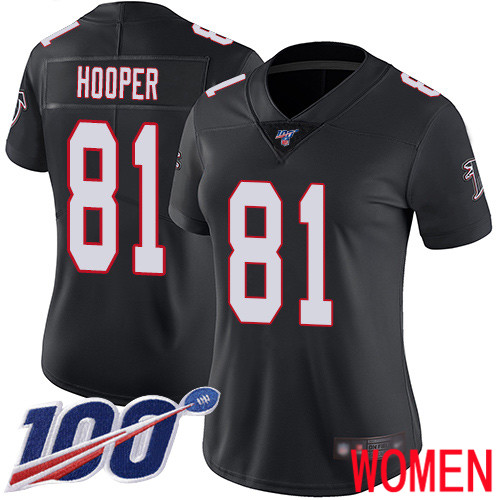 Atlanta Falcons Limited Black Women Austin Hooper Alternate Jersey NFL Football 81 100th Season Vapor Untouchable